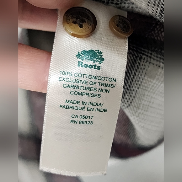 Roots Park Plaid Relaxed Button Down Shirt - Picture 7 of 7